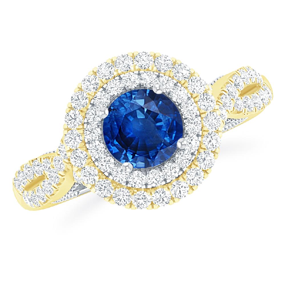 Yellow Gold - Sapphire