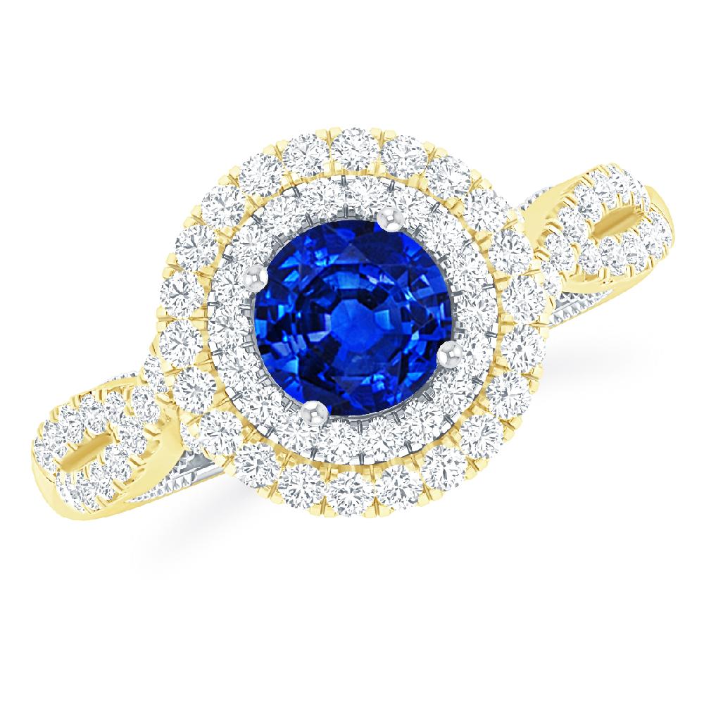 Yellow Gold - Sapphire