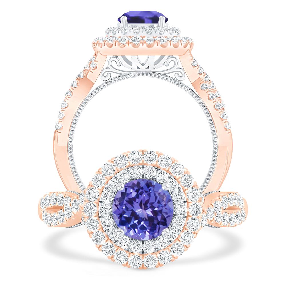 Rose Gold - Tanzanite