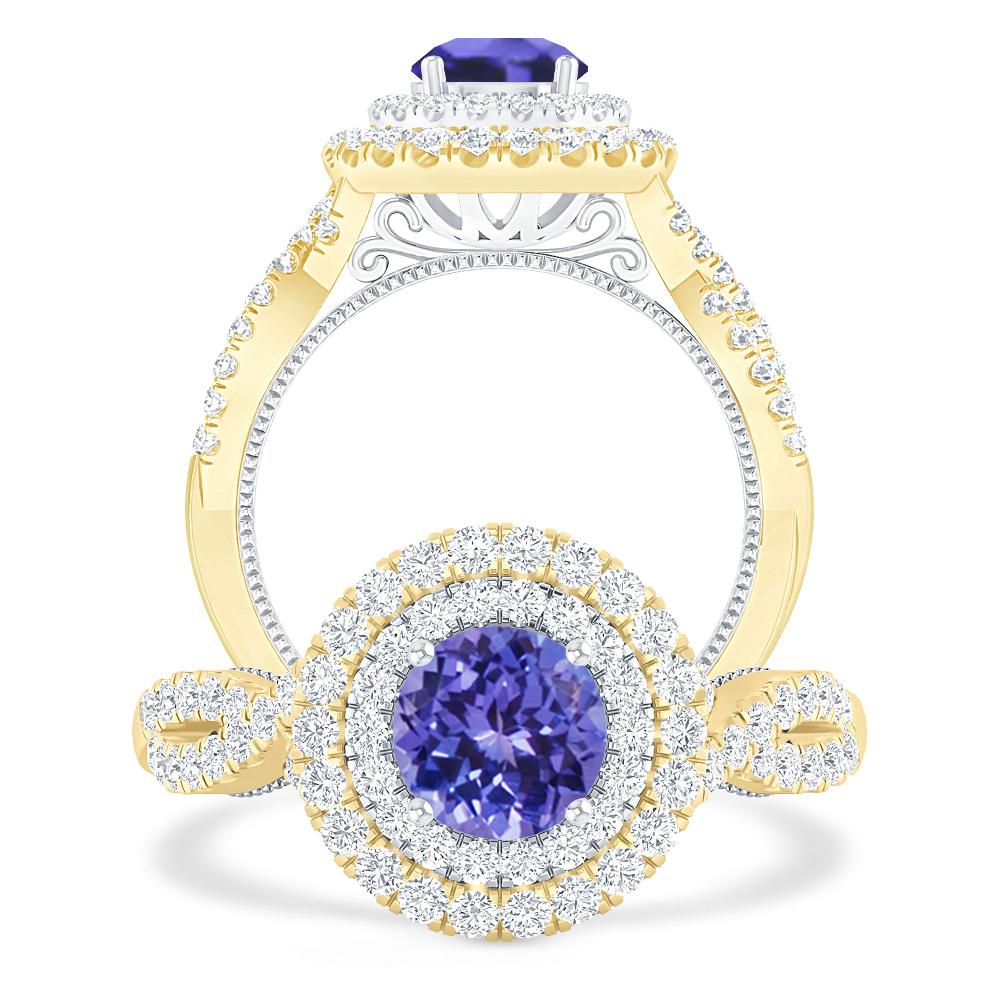 Yellow Gold - Tanzanite