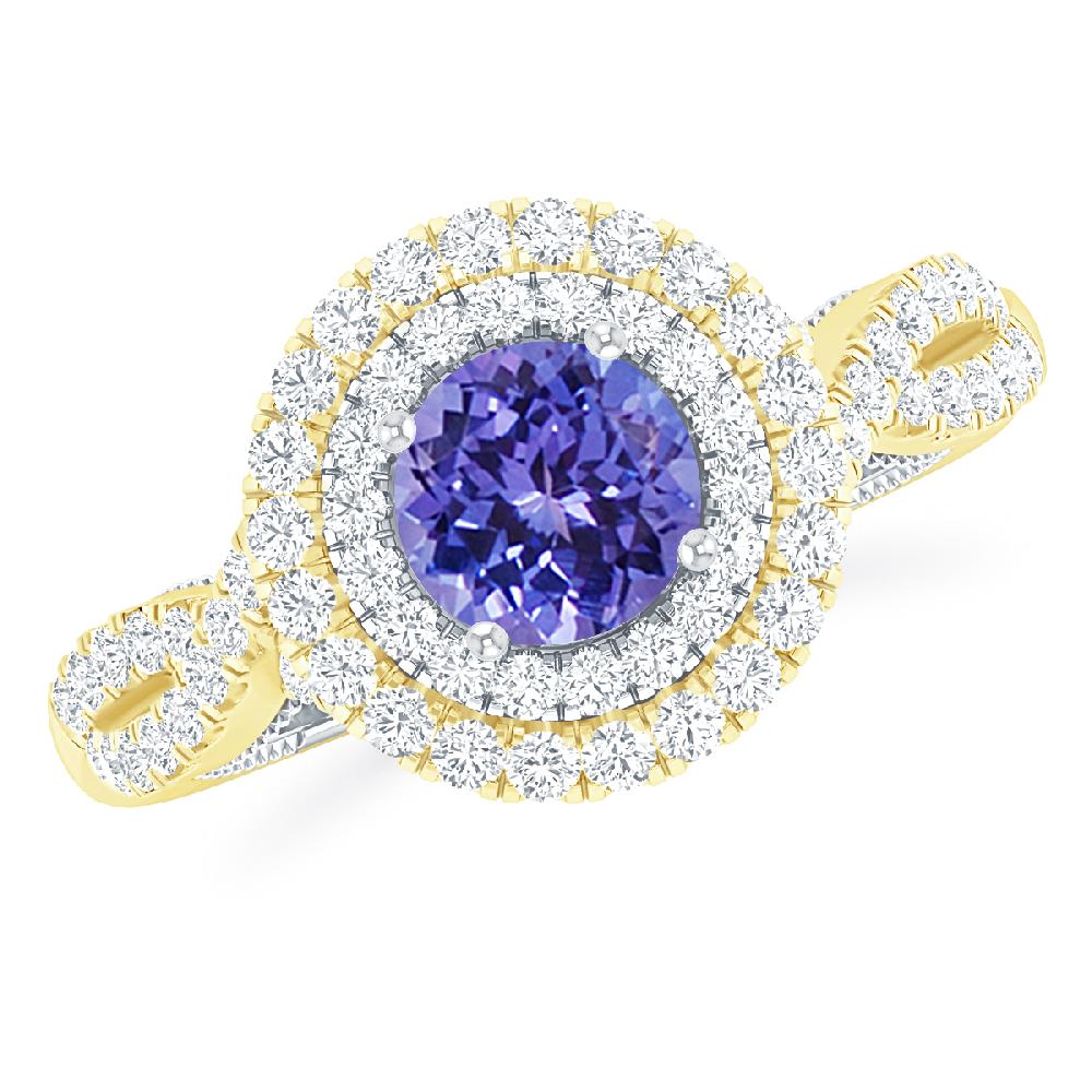 Yellow Gold - Tanzanite