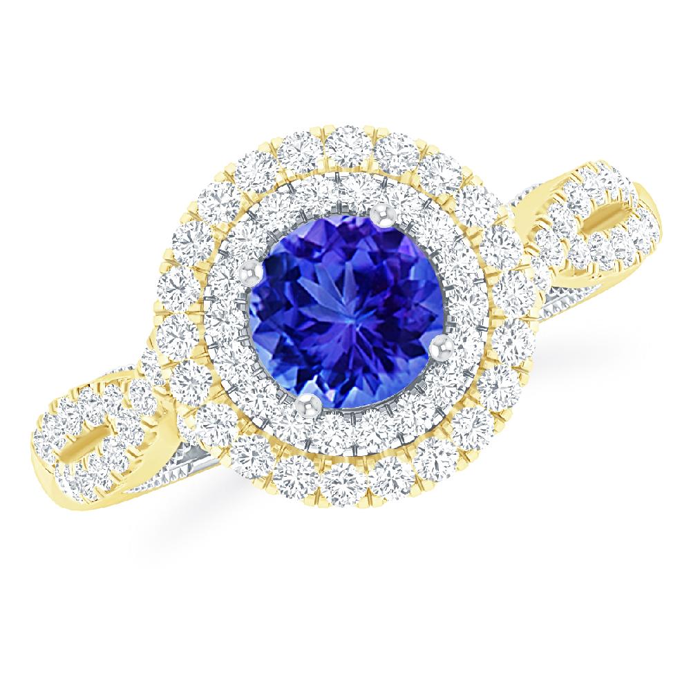 Yellow Gold - Tanzanite