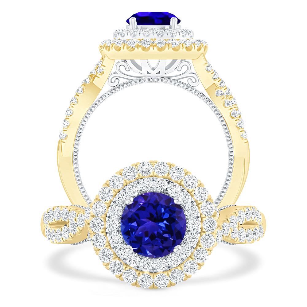 Yellow Gold - Tanzanite