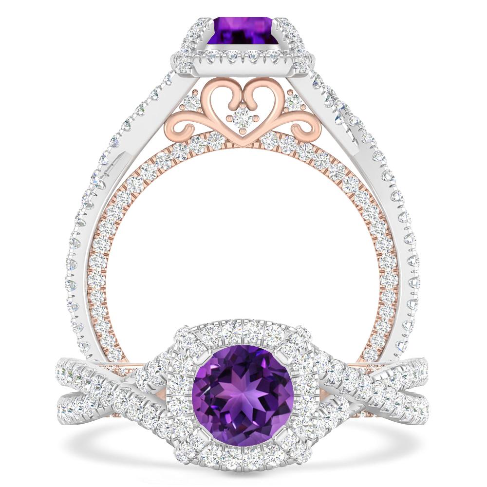 White Gold - Amethyst