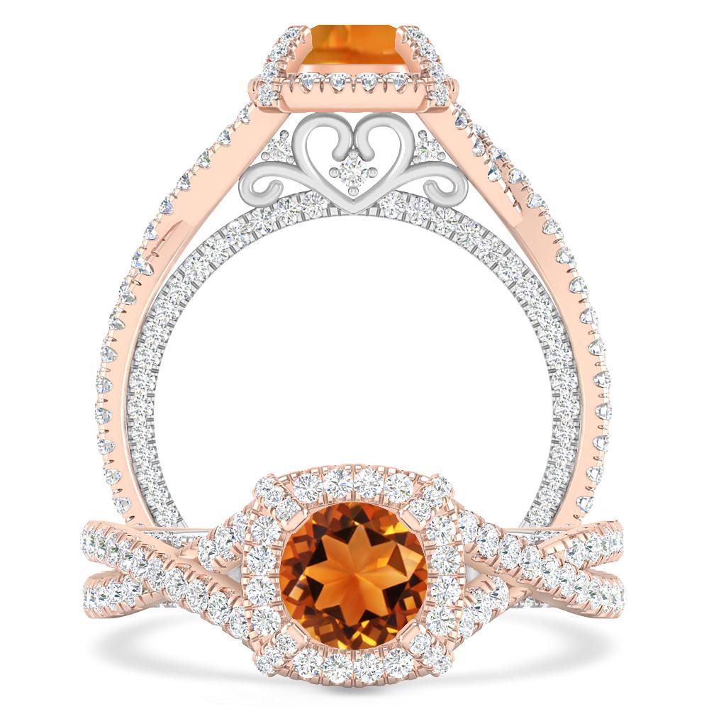 Rose Gold - Citrine