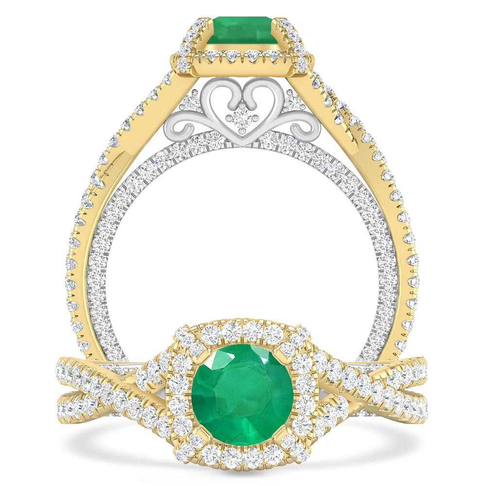 Yellow Gold - Emerald