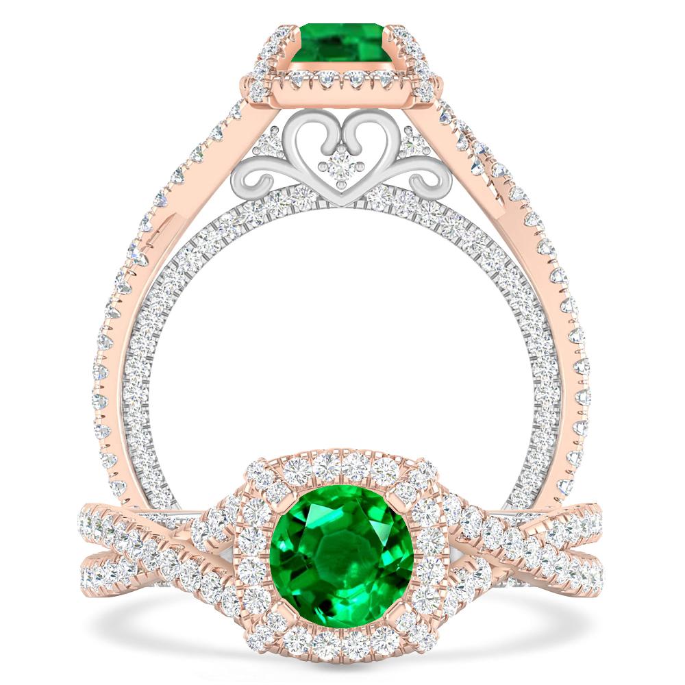 Rose Gold - Emerald