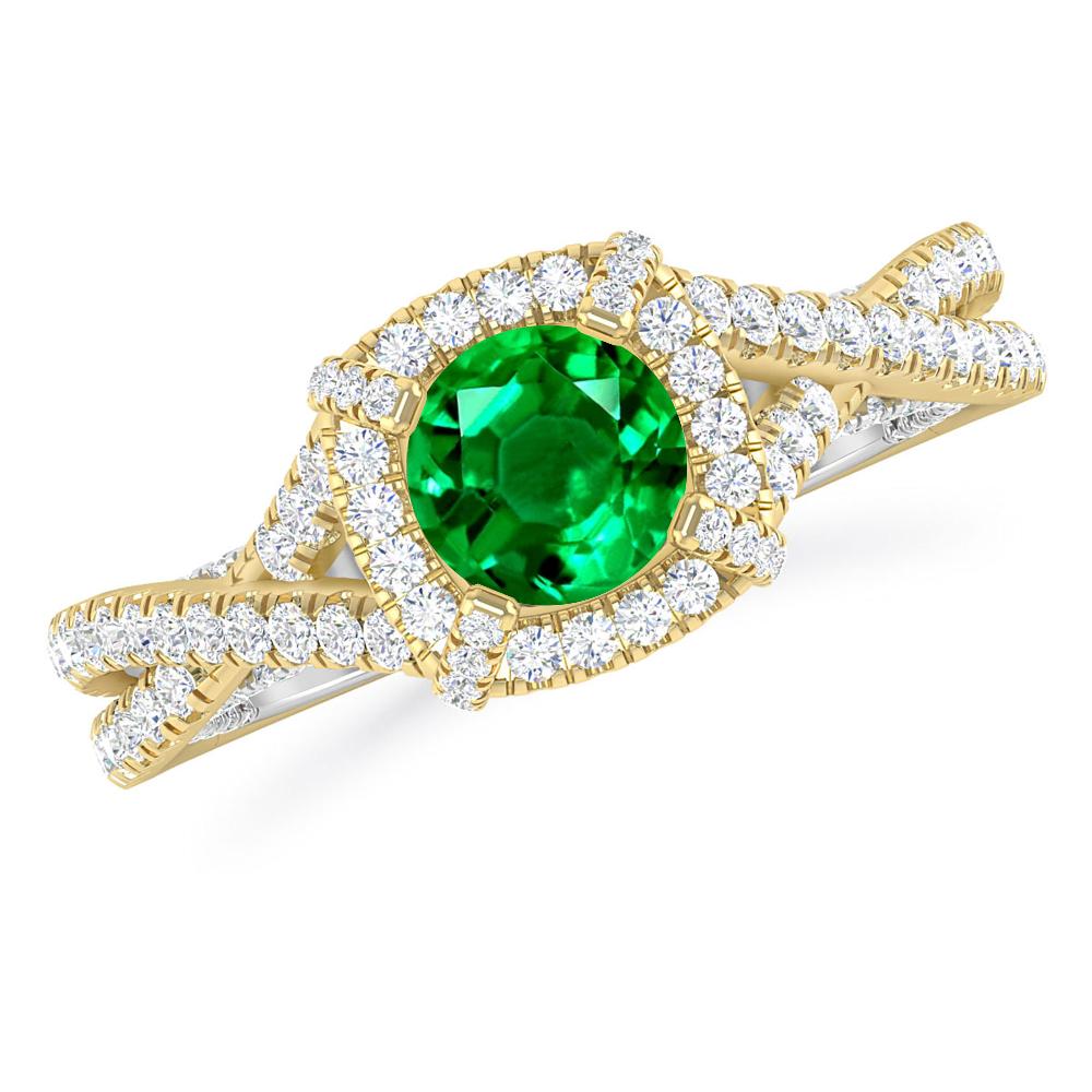 Yellow Gold - Emerald