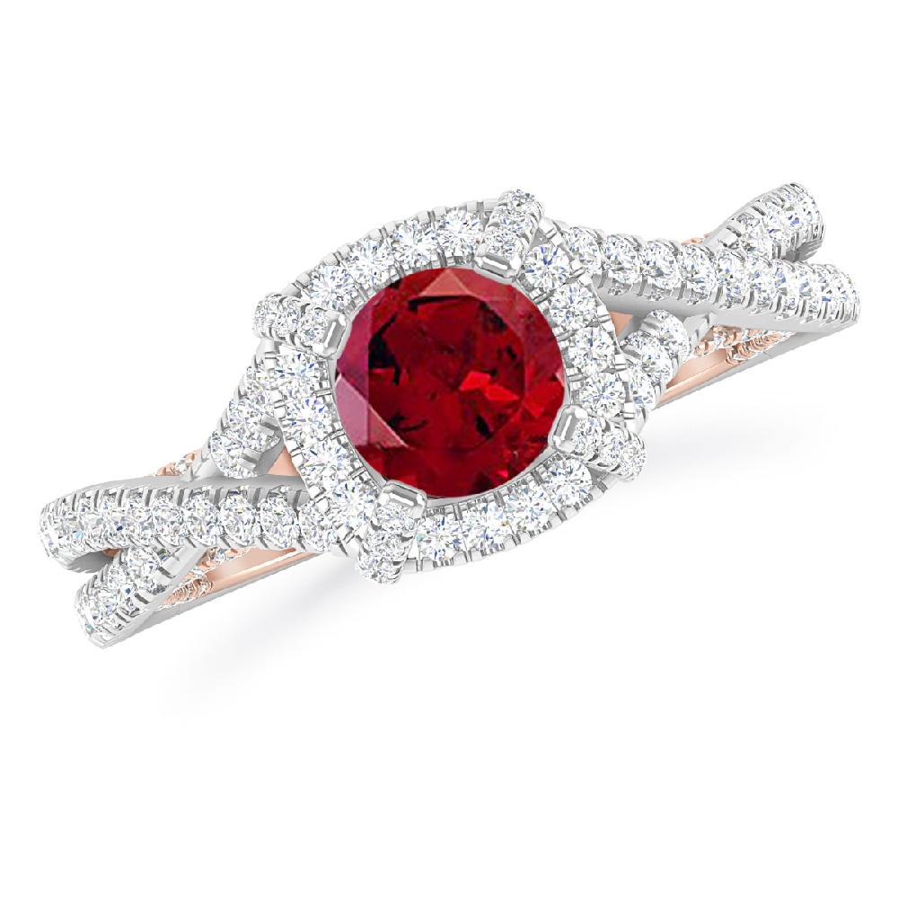 White Gold - Garnet