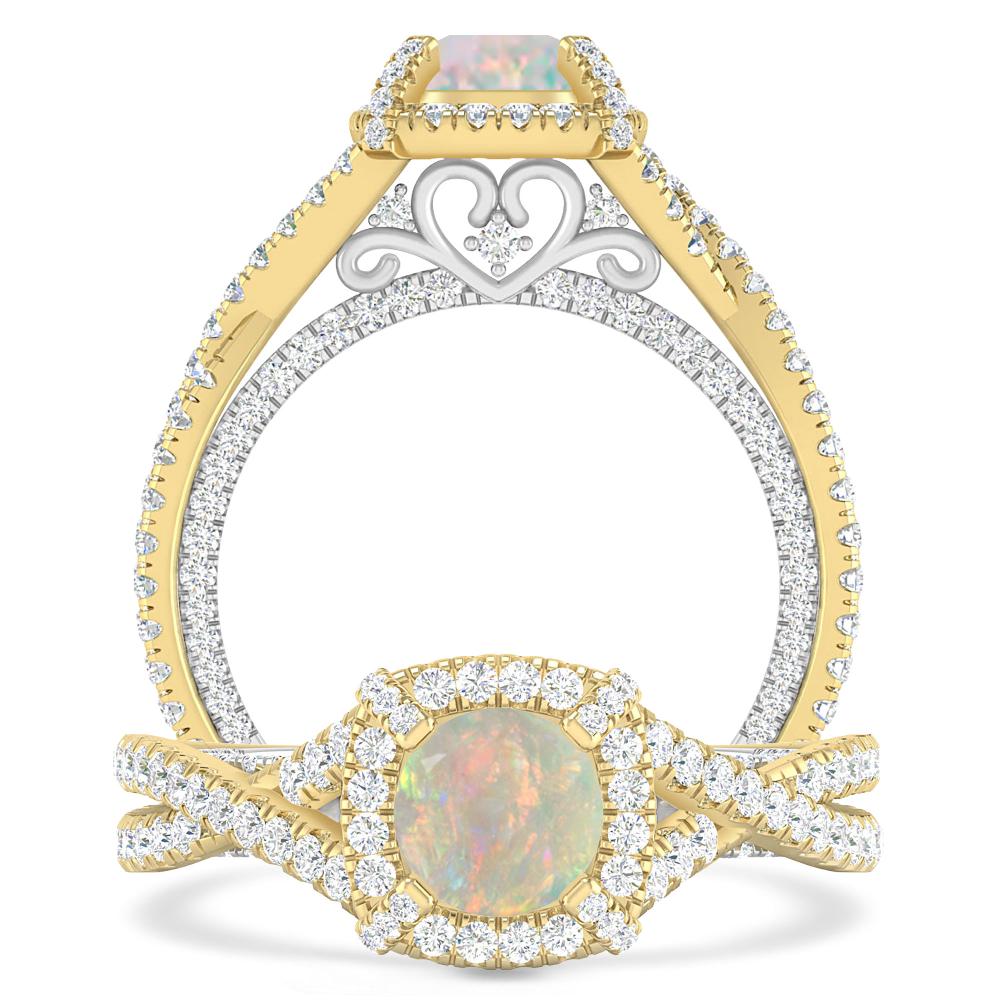 Yellow Gold - Opal