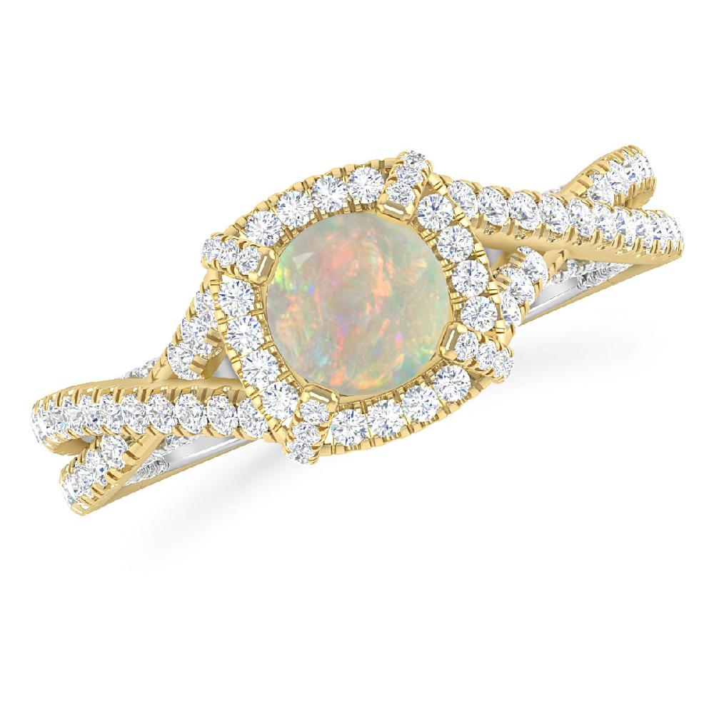 Yellow Gold - Opal