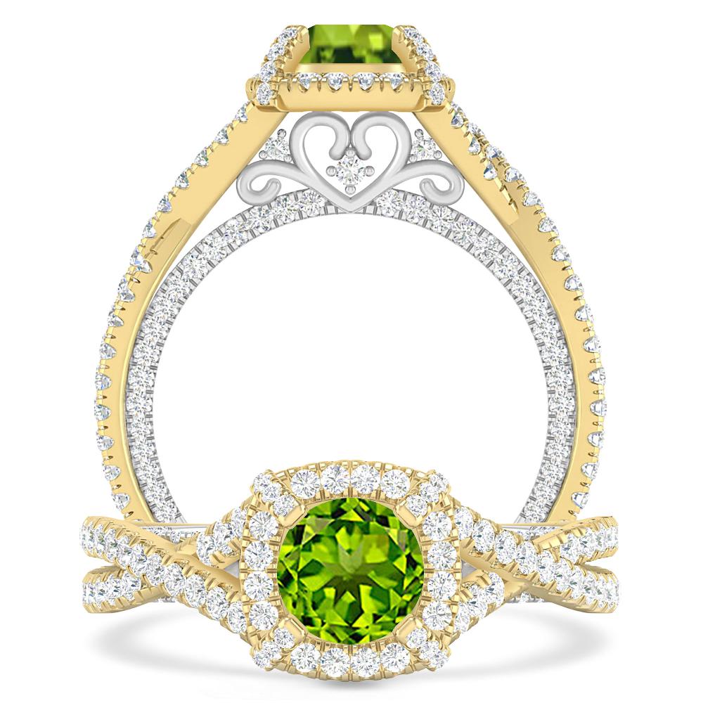 Yellow Gold - Peridot