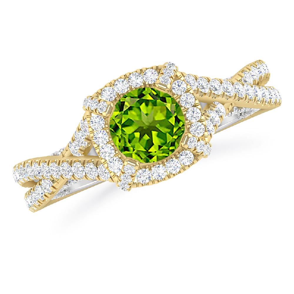 Yellow Gold - Peridot