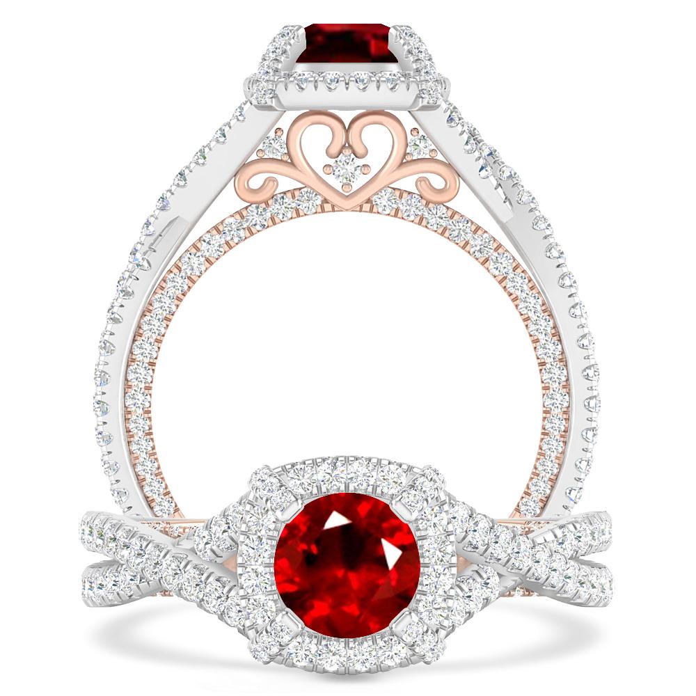 White Gold - Ruby