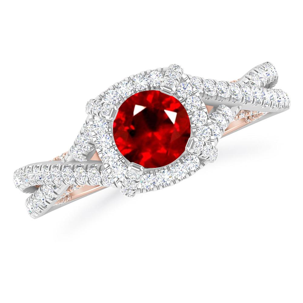 White Gold - Ruby