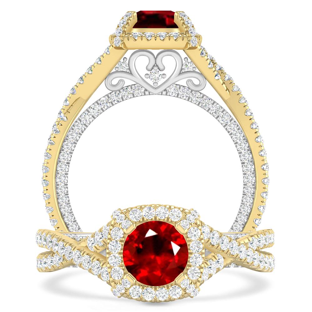 Yellow Gold - Ruby