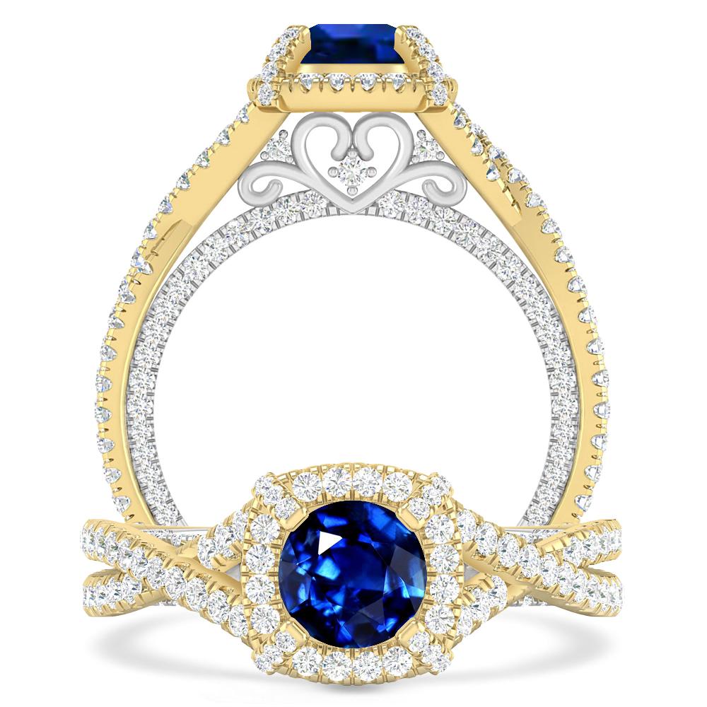 Yellow Gold - Sapphire