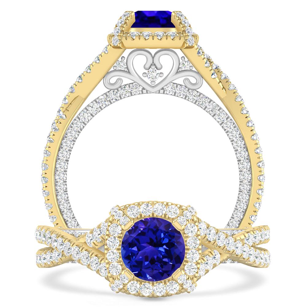 Yellow Gold - Tanzanite