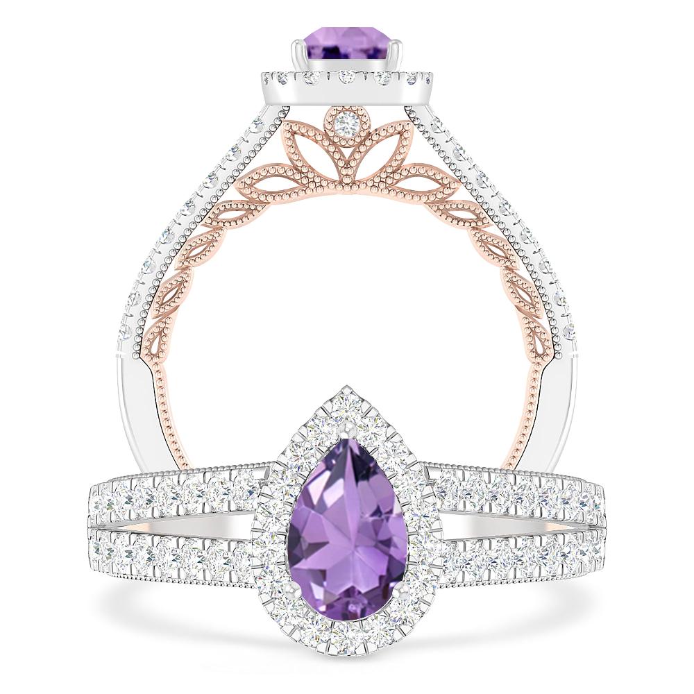 White Gold - Amethyst