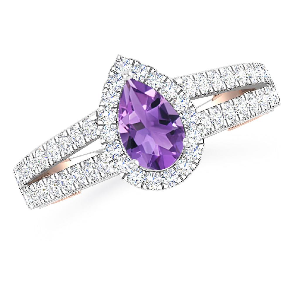 White Gold - Amethyst