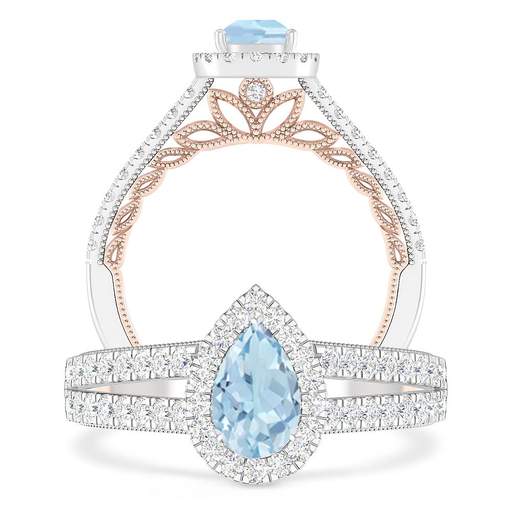 White Gold - Aquamarine