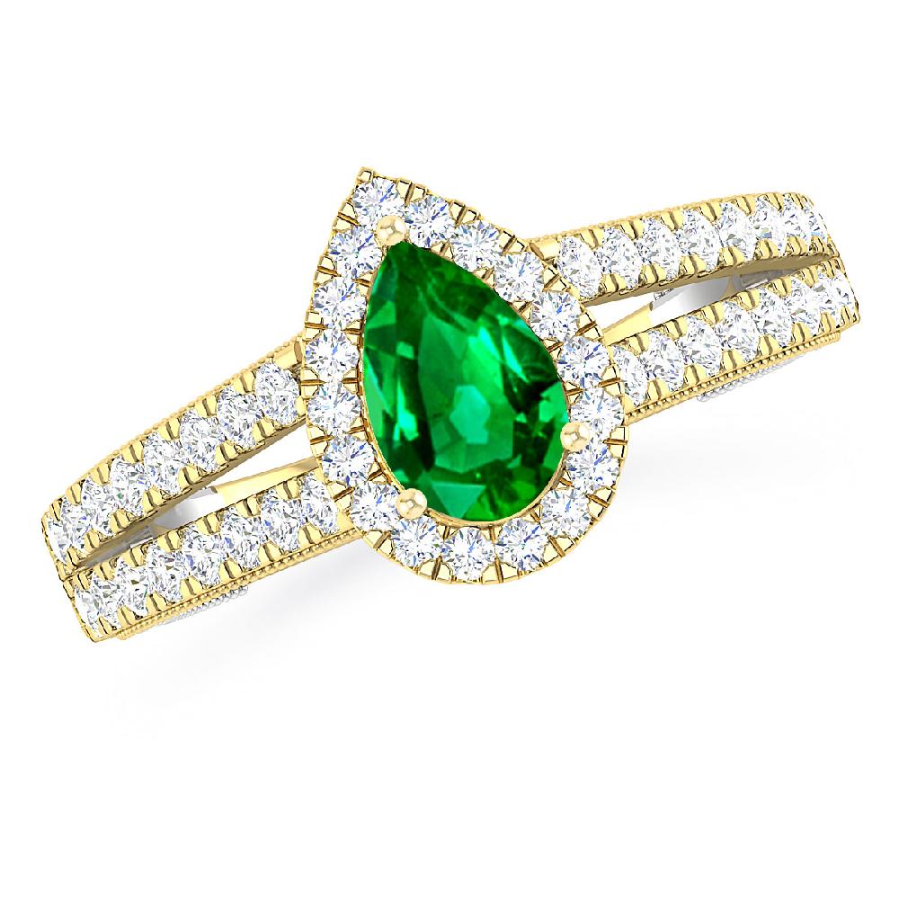 Yellow Gold - Emerald