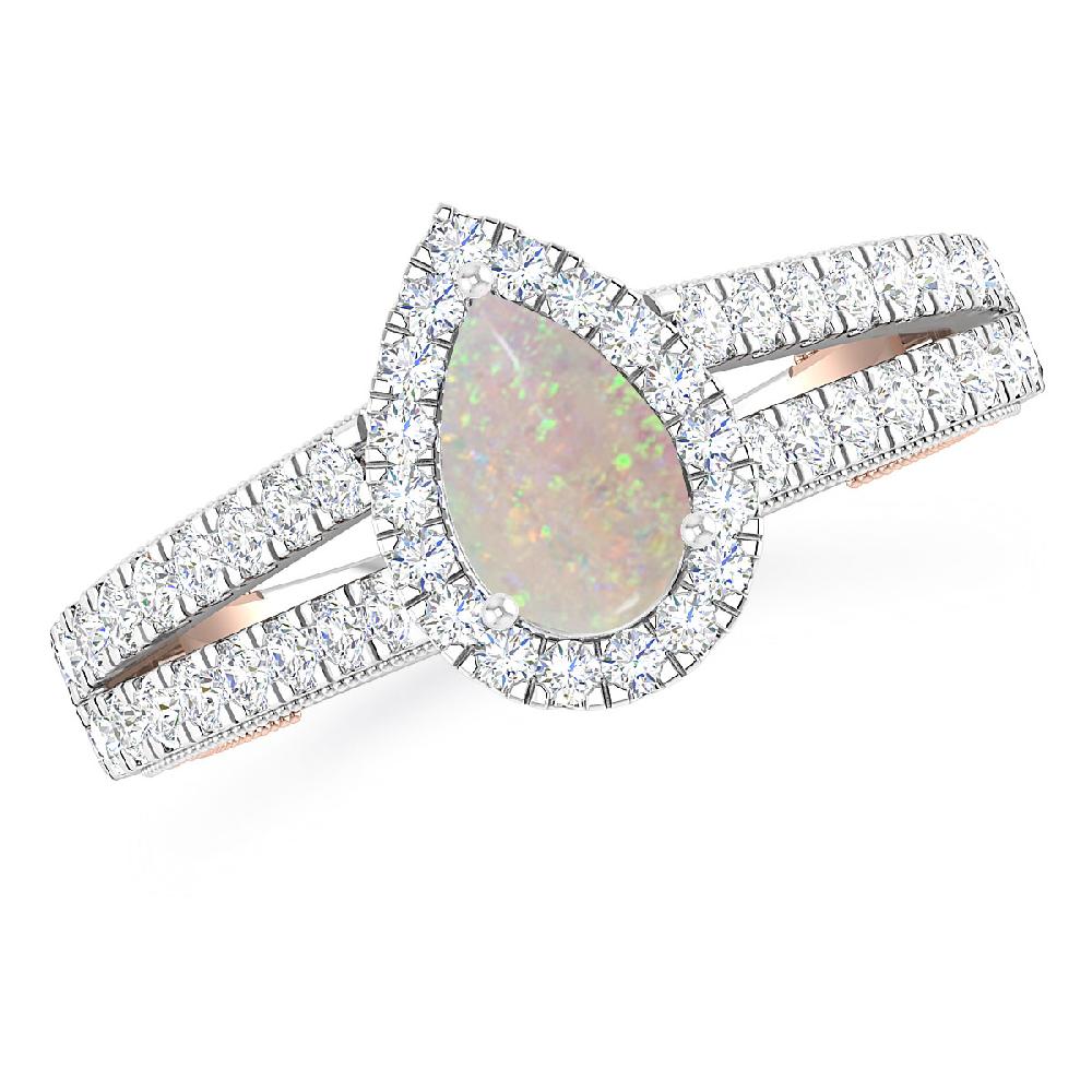 White Gold - Opal