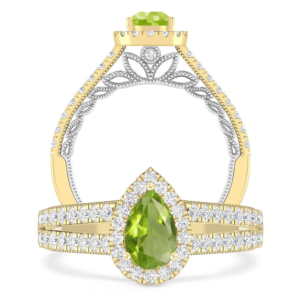 Yellow Gold - Peridot