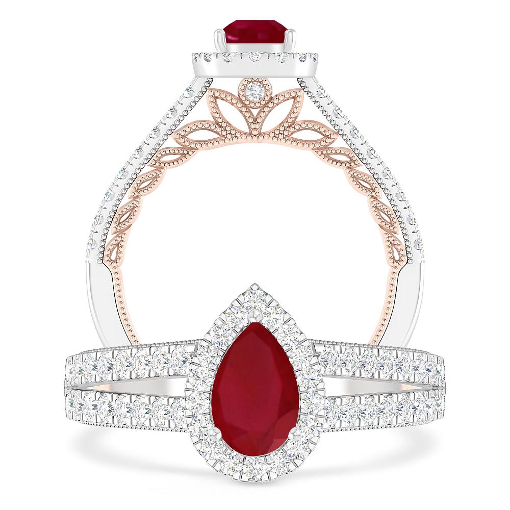 White Gold - Ruby