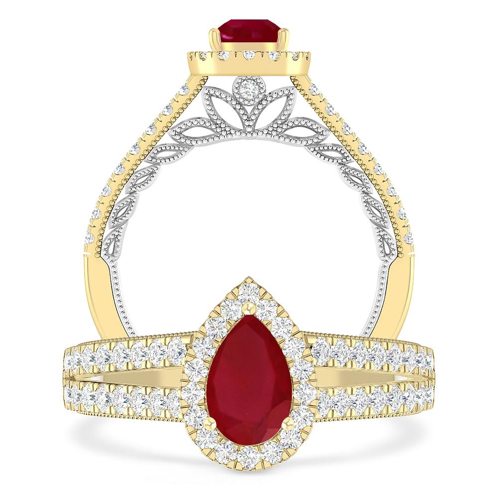 Yellow Gold - Ruby