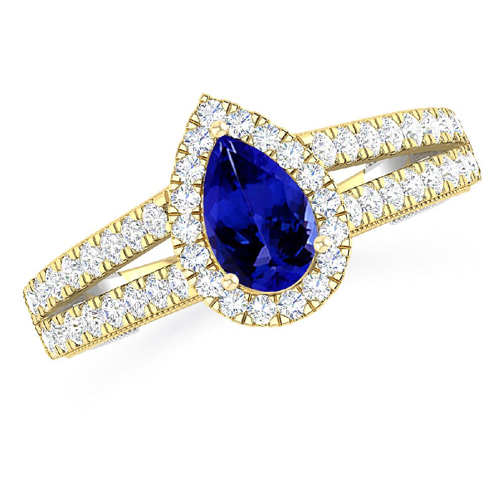 Yellow Gold - Tanzanite