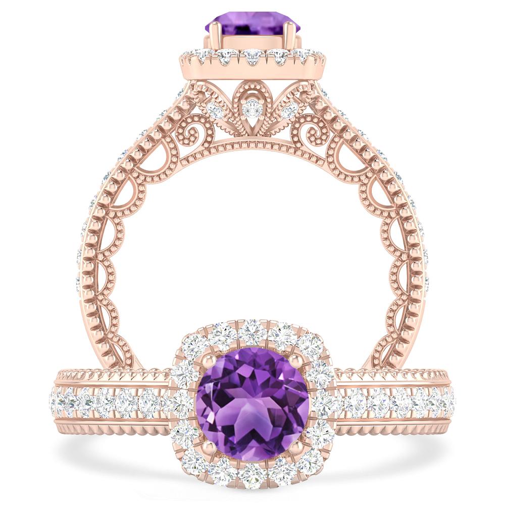 Rose Gold - Amethyst