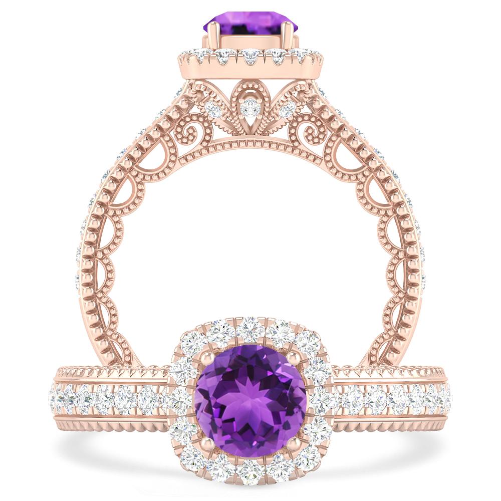 Rose Gold - Amethyst