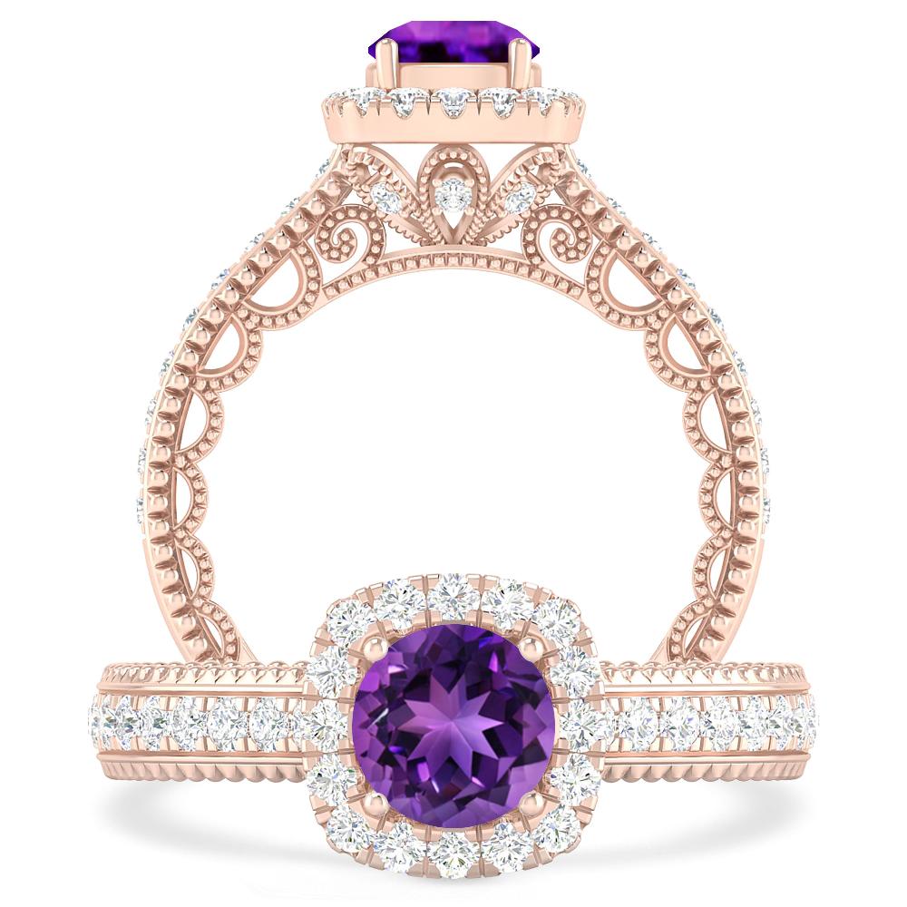 Rose Gold - Amethyst