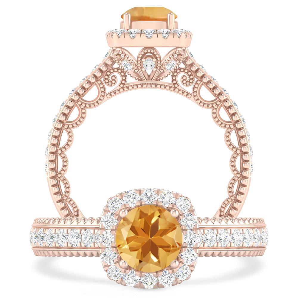 Rose Gold - Citrine