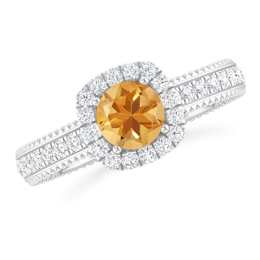 White Gold - Citrine