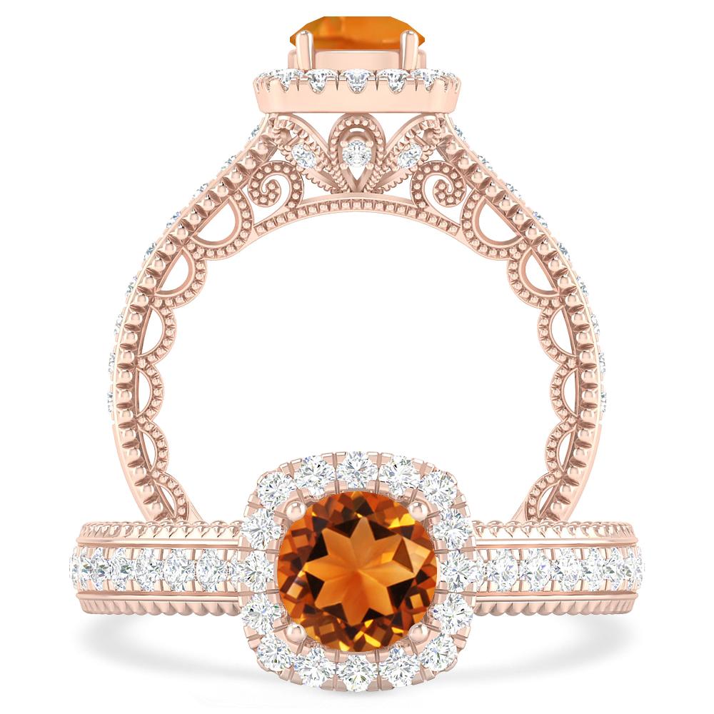 Rose Gold - Citrine