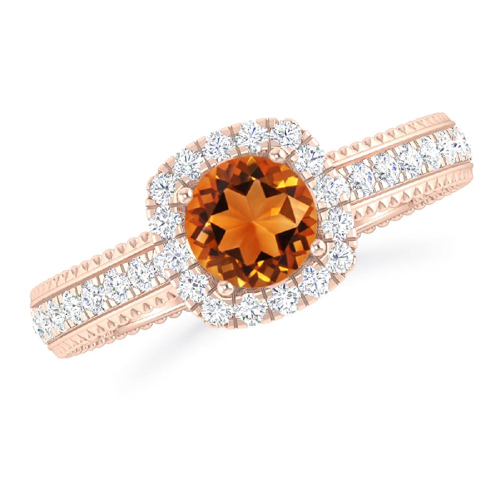 Rose Gold - Citrine