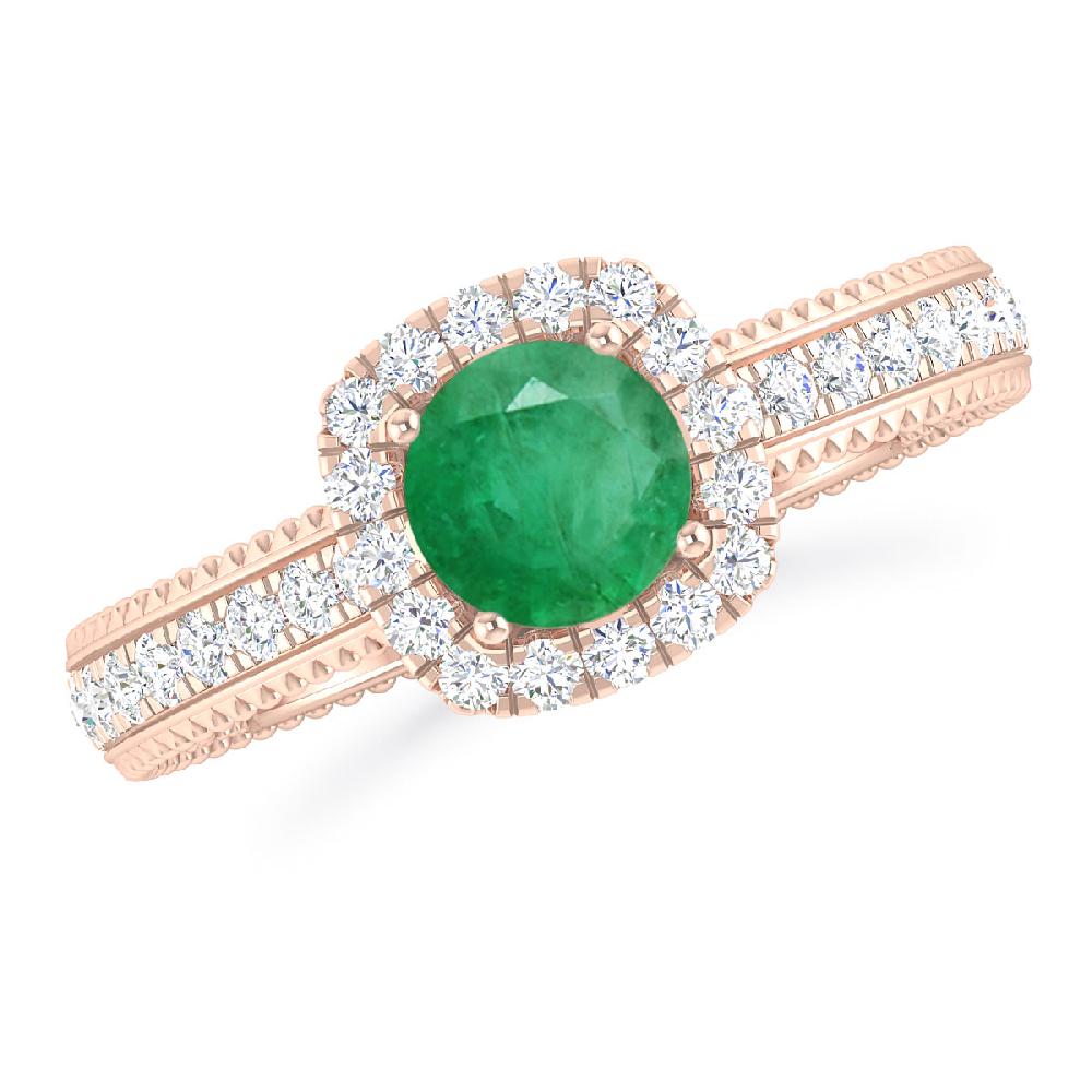 Rose Gold - Emerald