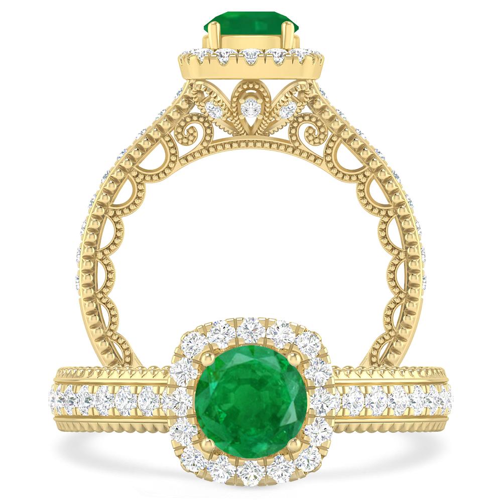 Yellow Gold - Emerald