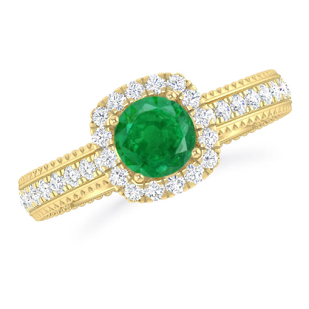 Yellow Gold - Emerald