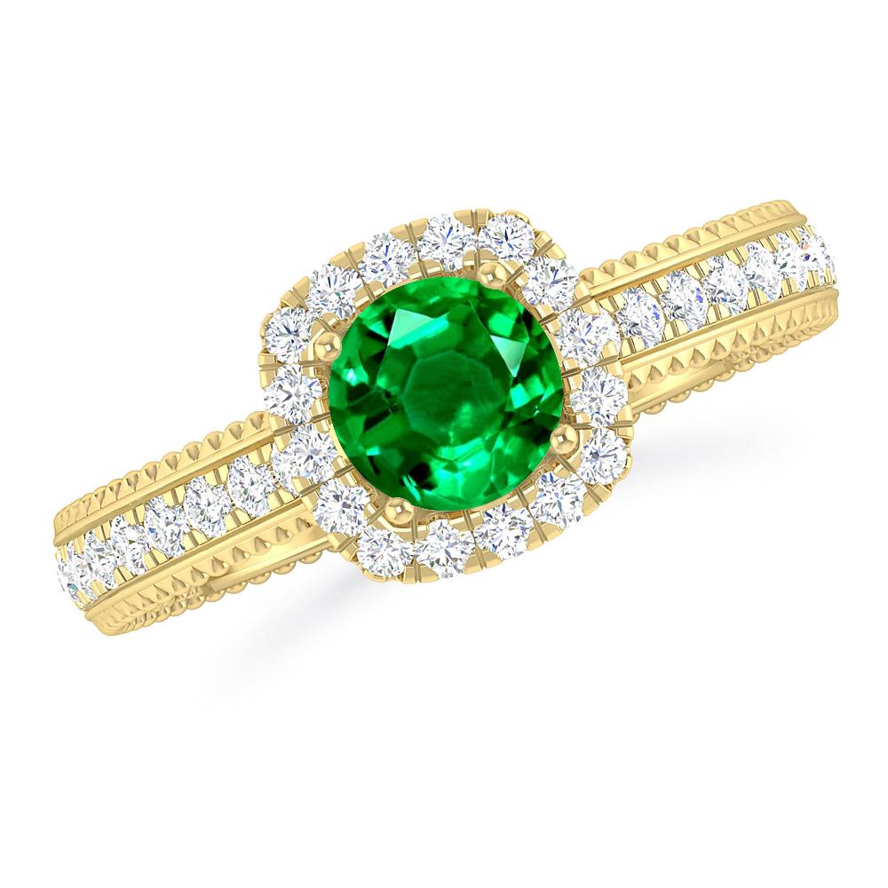 Yellow Gold - Emerald