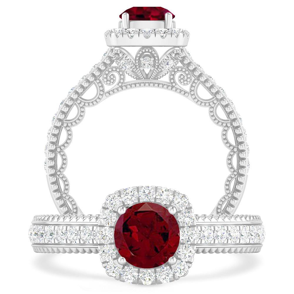 White Gold - Garnet