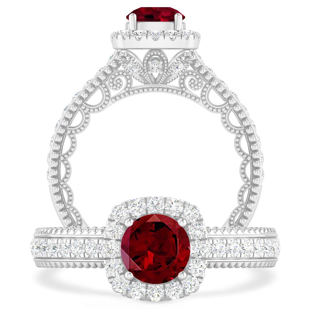 White Gold - Garnet