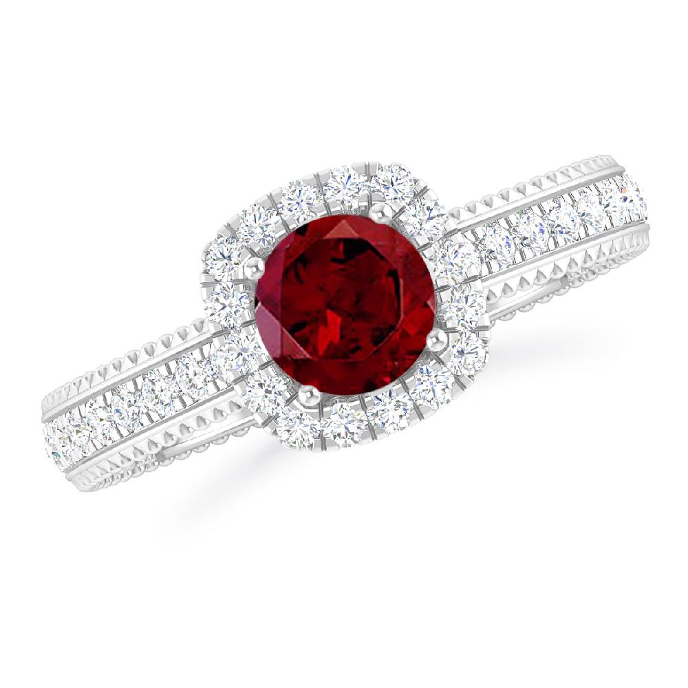 White Gold - Garnet