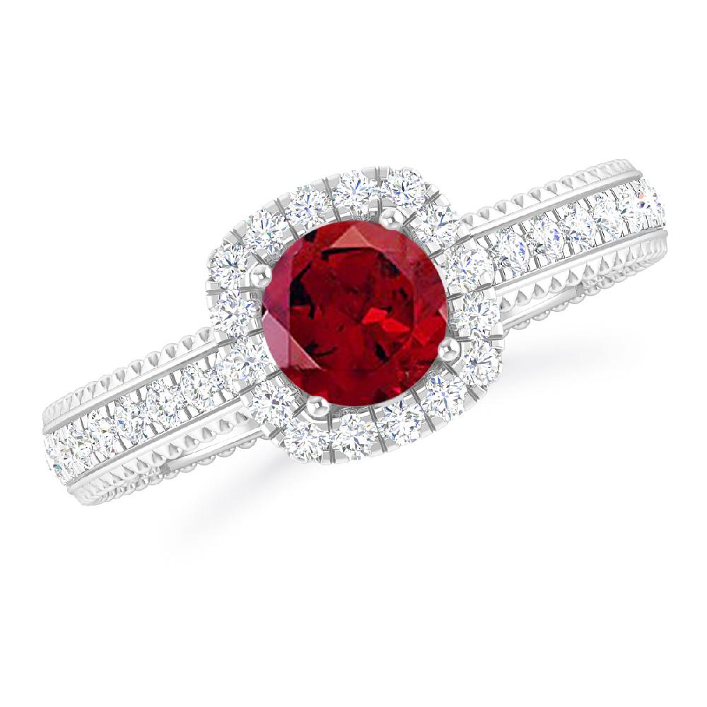 White Gold - Garnet