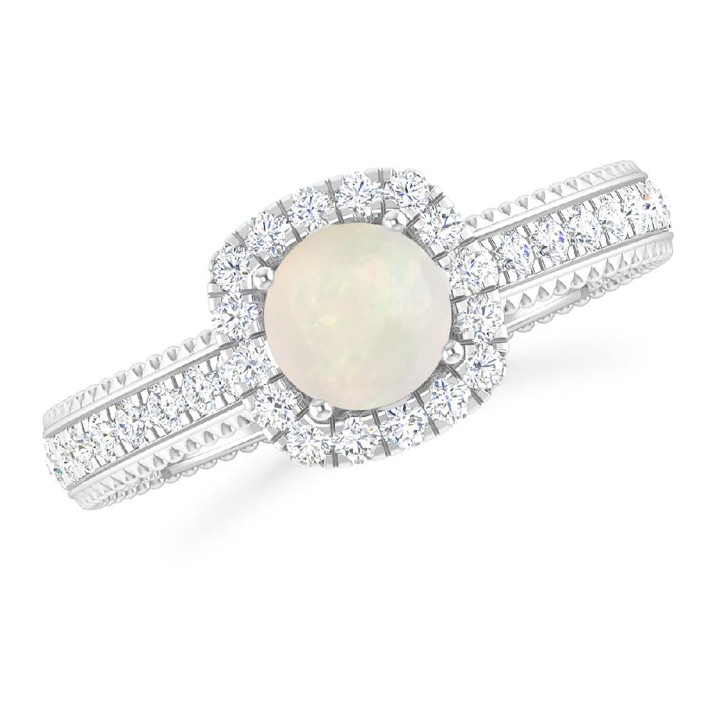 White Gold - Opal