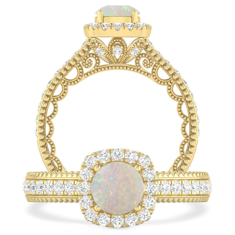 Yellow Gold - Opal