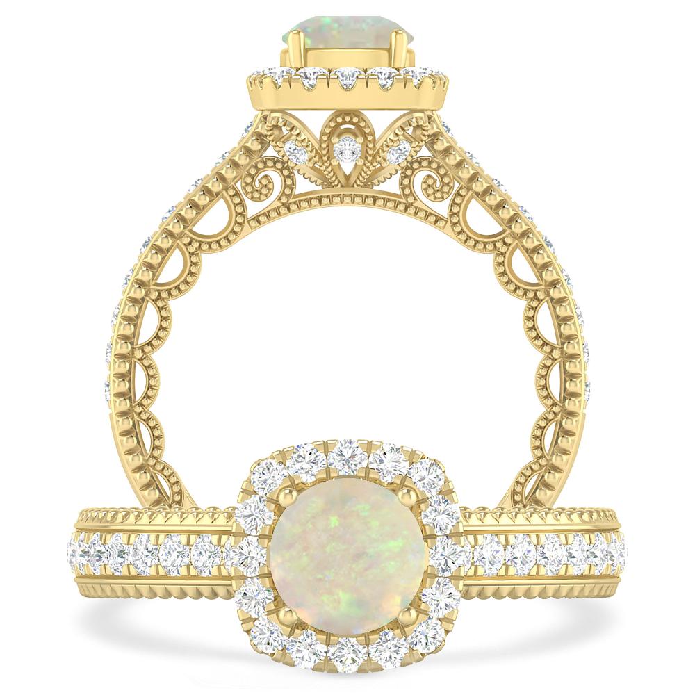 Yellow Gold - Opal