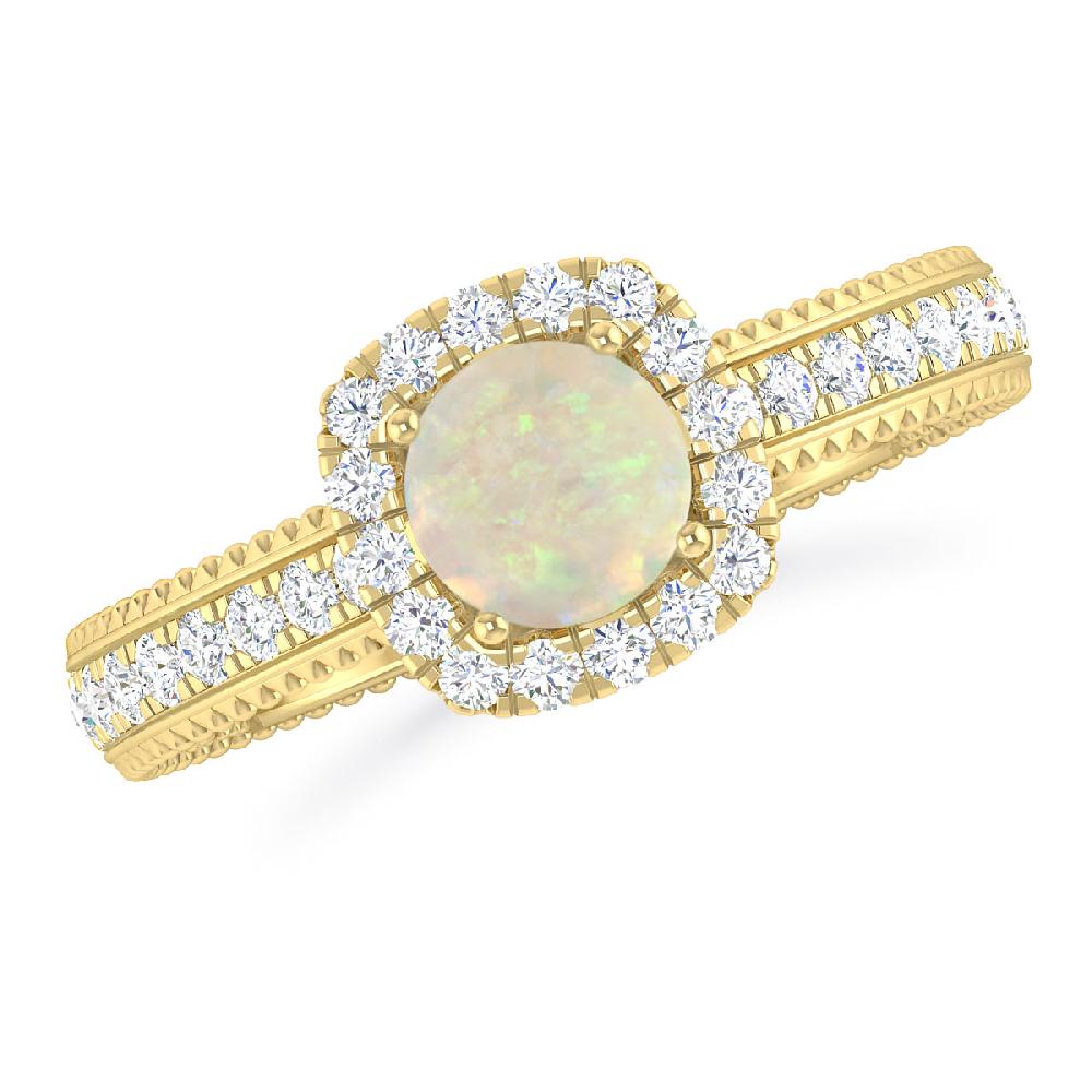 Yellow Gold - Opal